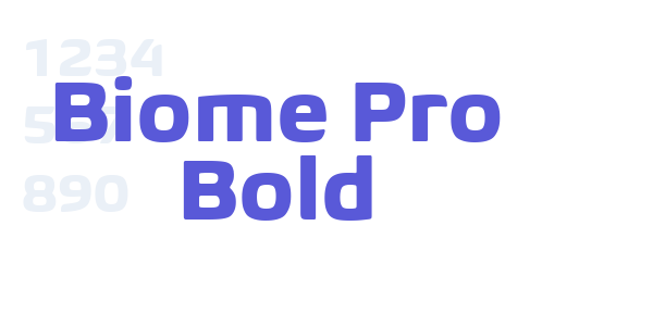 Biome Pro Bold font free