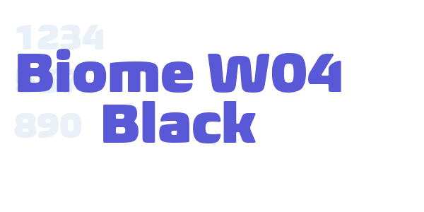 Biome W04 Black font free