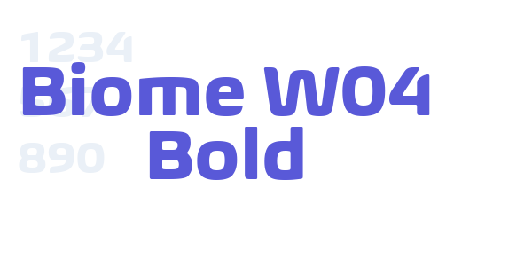 Biome W04 Bold font