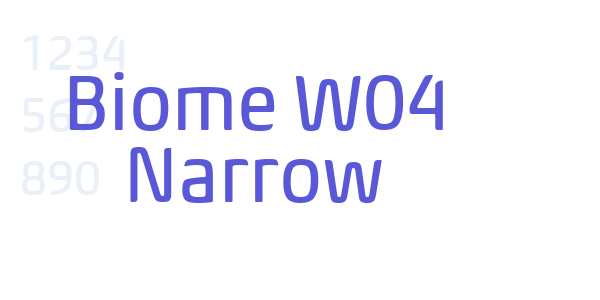 Biome W04 Narrow font