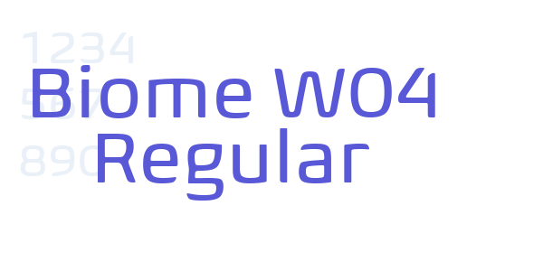 Biome W04 Regular font free