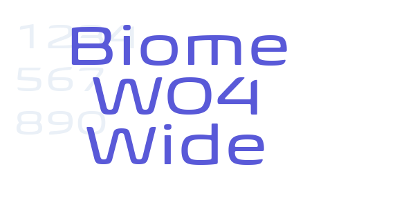 Biome W04 Wide font