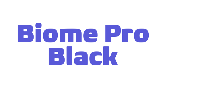 Biome Pro Black Font Download