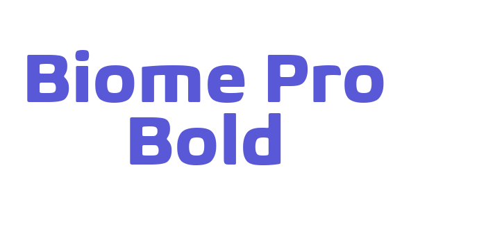 Biome Pro Bold Font