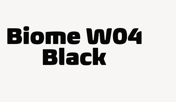 Biome W04 Black Font