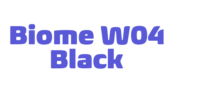 Biome W04 Black Font Download