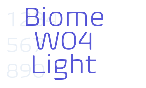 Biome W04 Light Font Download