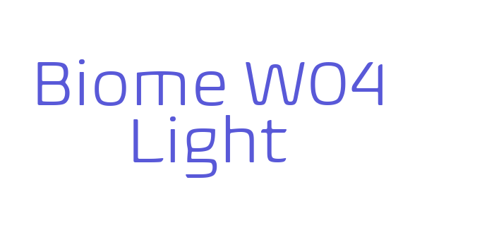 Biome W04 Light Font Download