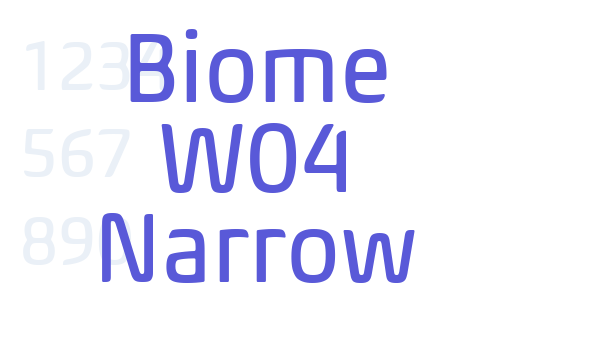 Biome W04 Narrow Font