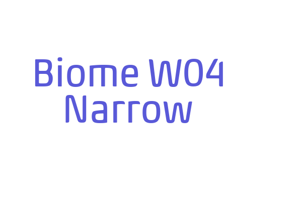 Biome W04 Narrow Font