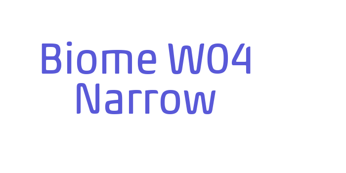 Download Biome W04 Narrow Font