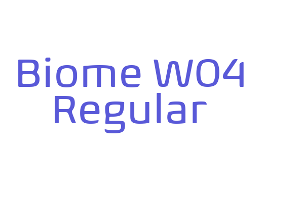 Biome W04 Regular Font