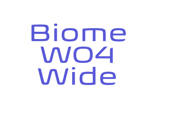 Biome W04 Wide Font