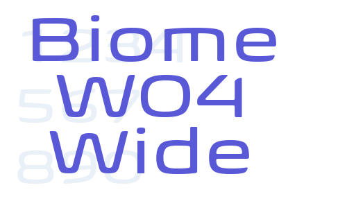 Biome W04 Wide Font Download