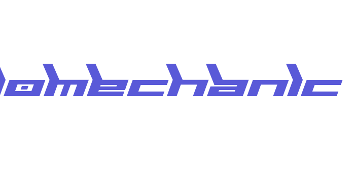 Biomechanic Font Download