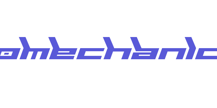 Biomechanic Font