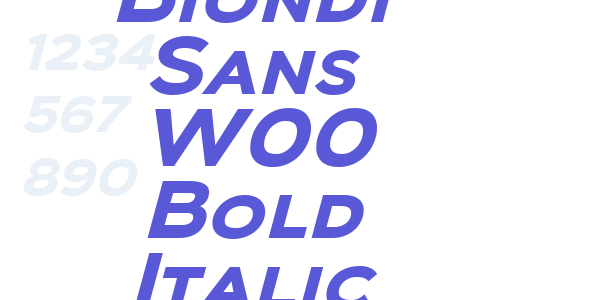 Biondi Sans W00 Bold Italic font free