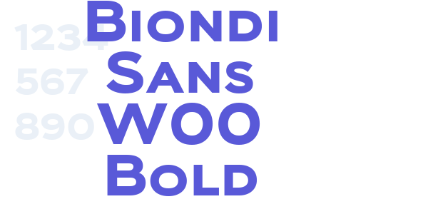 Biondi Sans W00 Bold font free