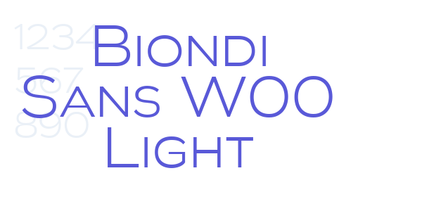 Biondi Sans W00 Light font free