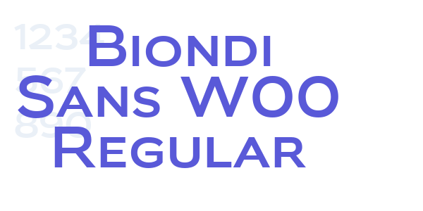 Biondi Sans W00 Regular font free