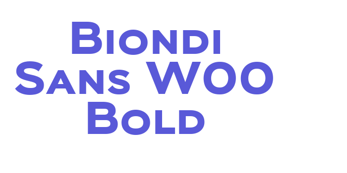 Download Biondi Sans W00 Bold Font