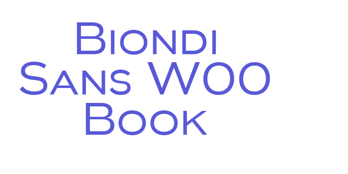 Biondi Sans W00 Book Font Download