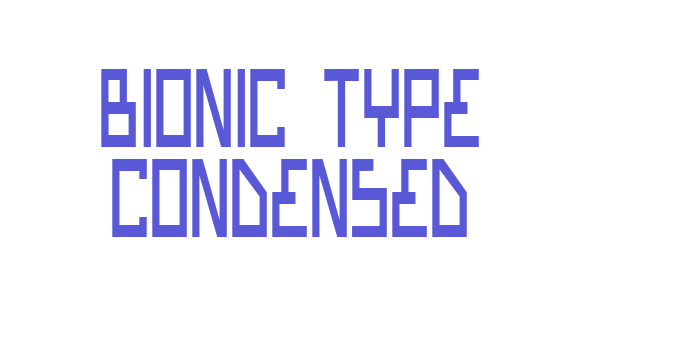 Bionic Type Condensed Font