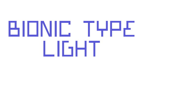 Bionic Type Light Font Download