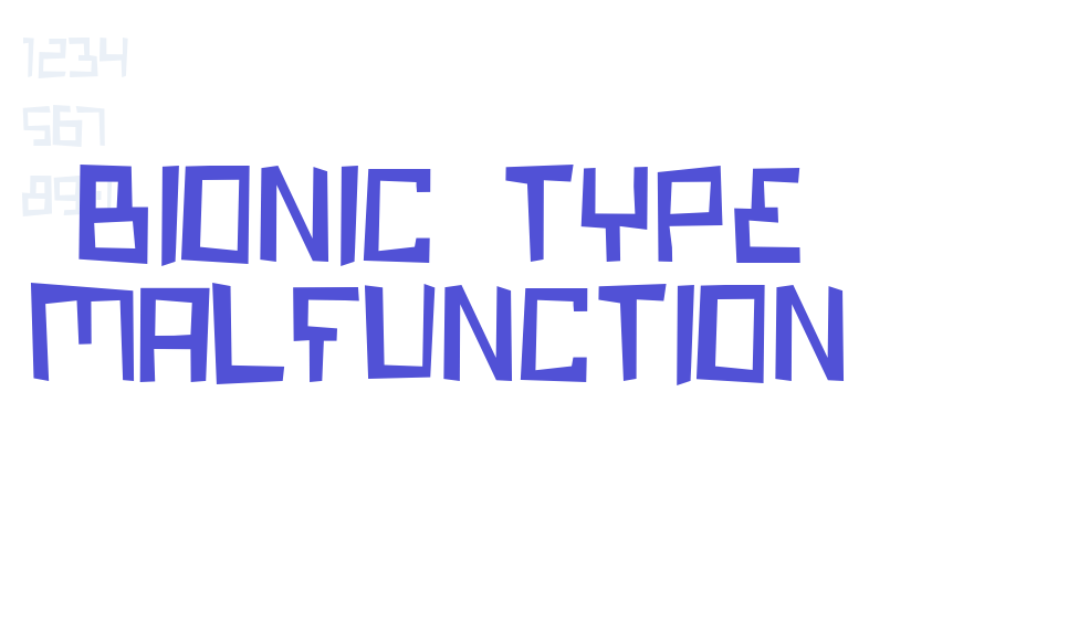 Bionic Type Malfunction-font-download