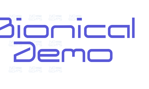 Bionical Demo Font