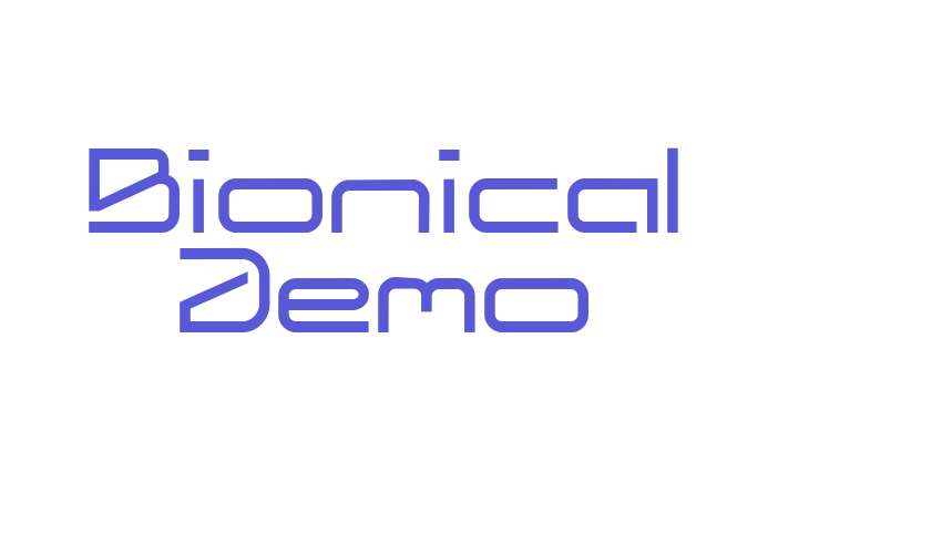 Bionical Demo Font Download