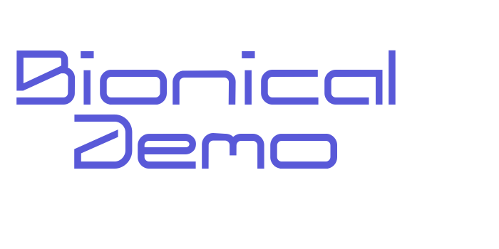 Bionical Demo Font