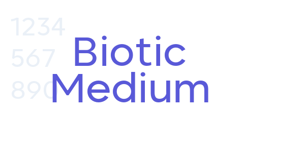 Biotic Medium font free