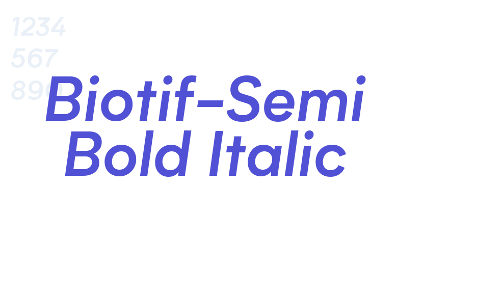 Biotif-Semi Bold Italic-font-download