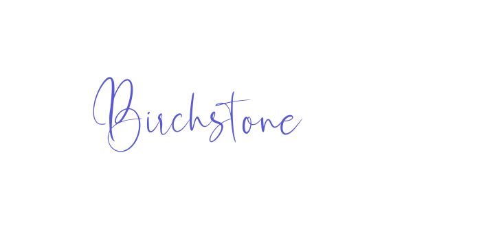 Birchstone Font