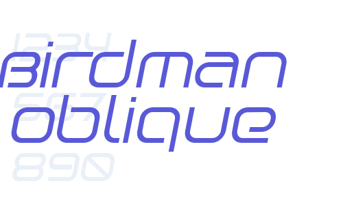 Birdman Oblique Font Download