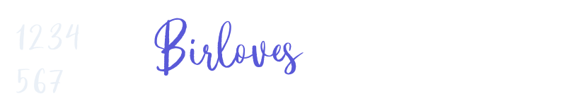 Birloves-related font