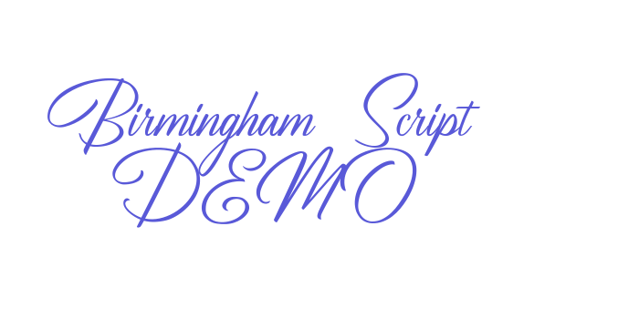 Birmingham Script DEMO Font Download