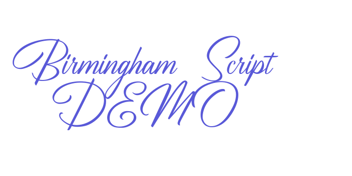 Birmingham Script DEMO Font