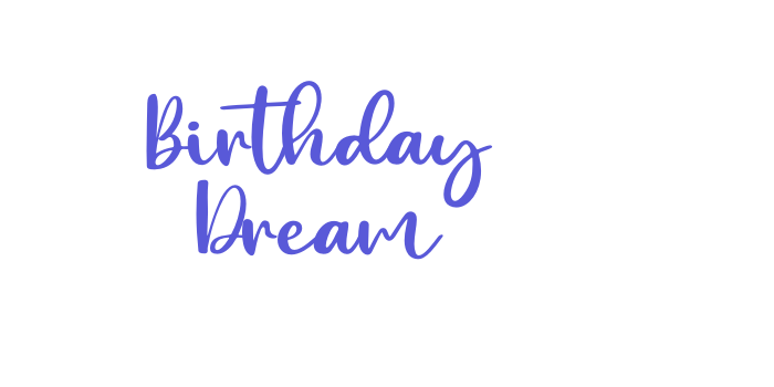 Birthday Dream Font Download