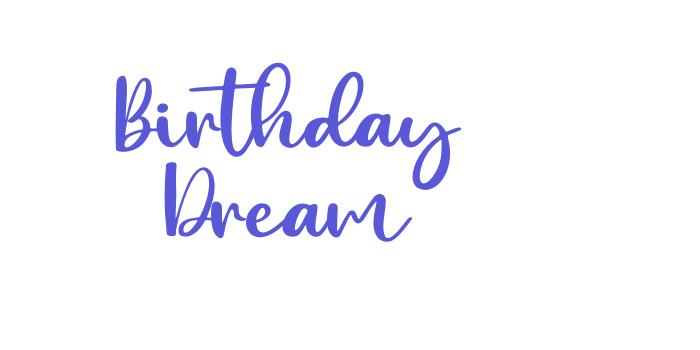 Birthday Dream Font