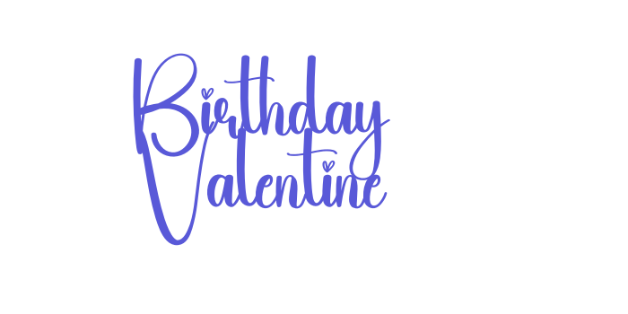 Birthday Valentine Font Download