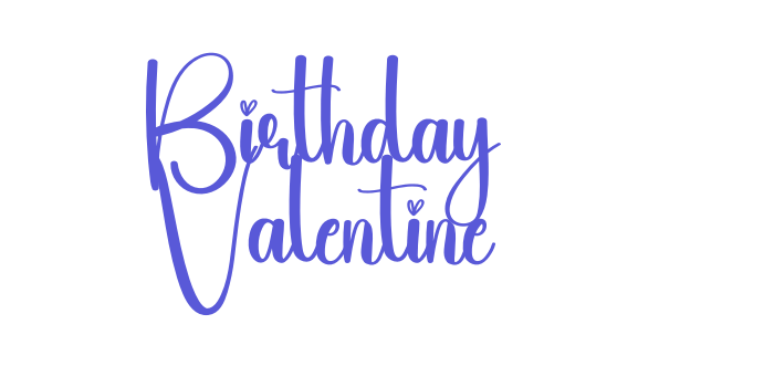 Birthday Valentine Font