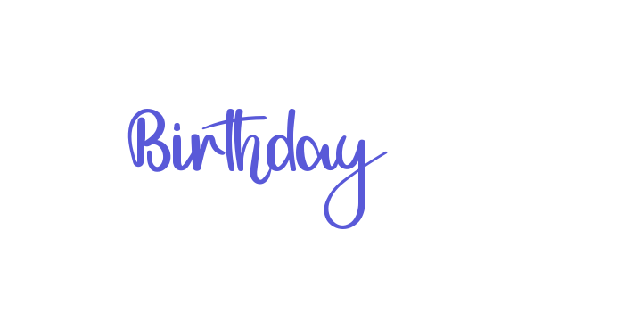 Birthday Font