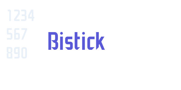 Bistick font free