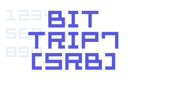 Bit Trip7 (sRB) font free