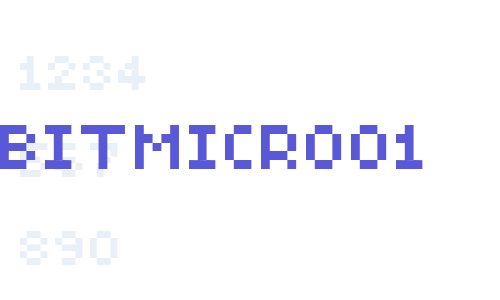 BitMicro01 Font Download