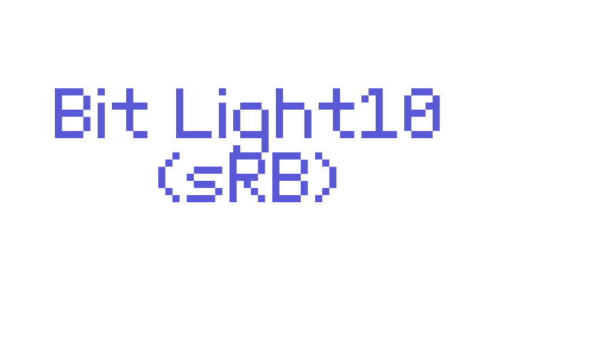 Bit Light10 (sRB) Font Download