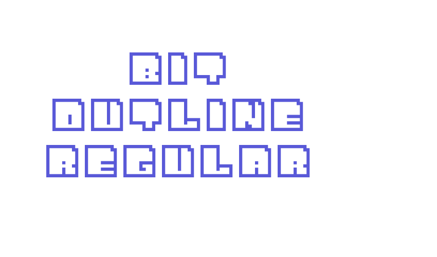 Bit Outline Regular Font Download