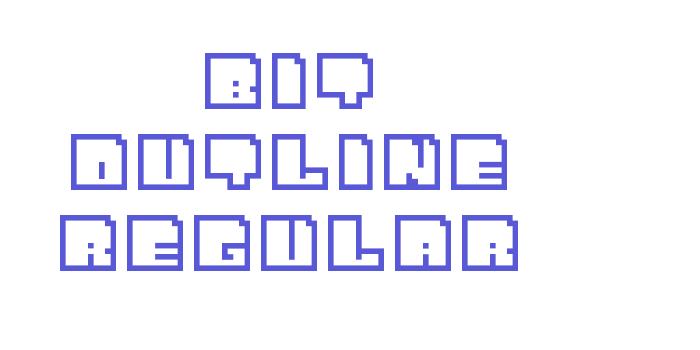 Bit Outline Regular Font Download